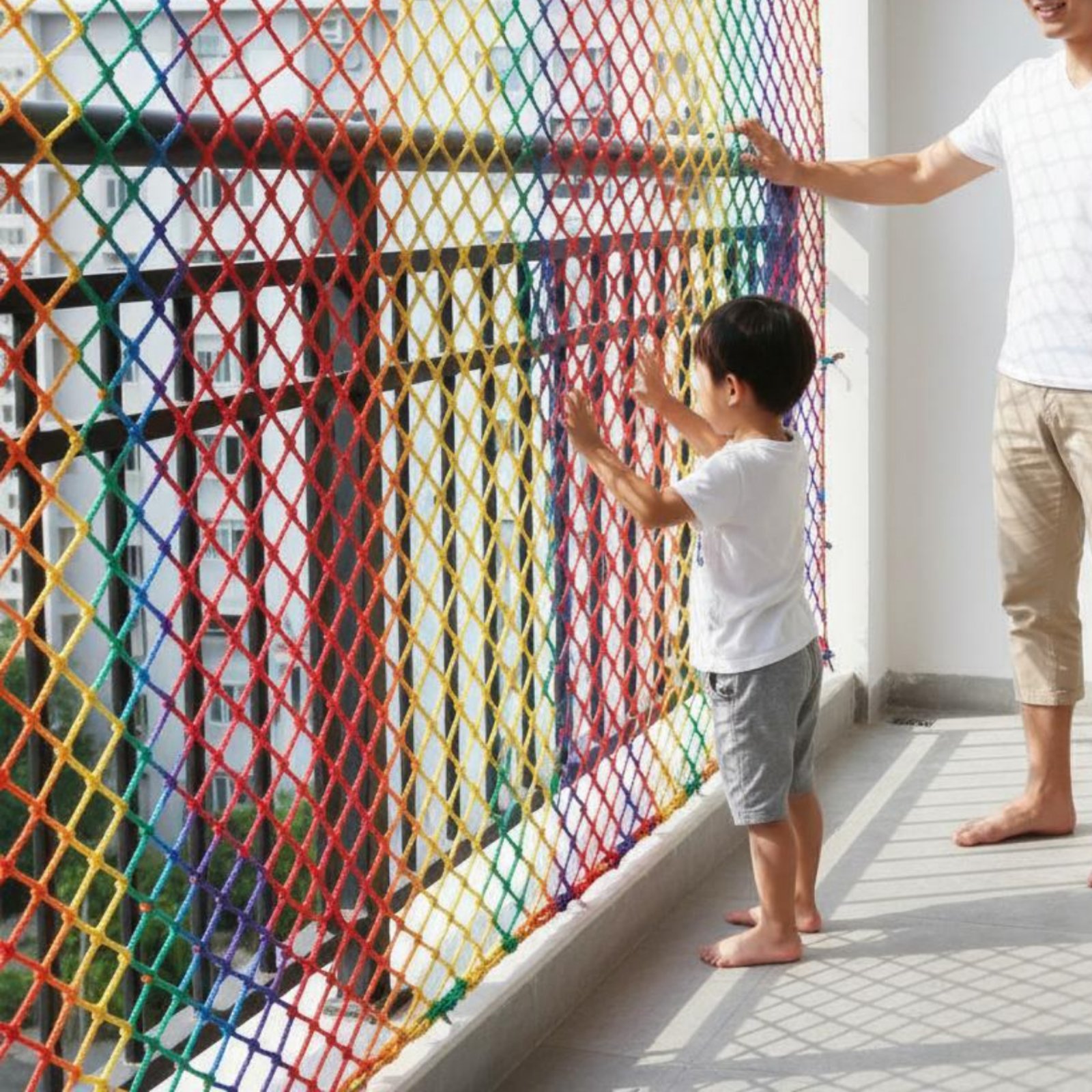 Rope Climb - Rete Anti-Caduta per Bambini, Rete Colorata