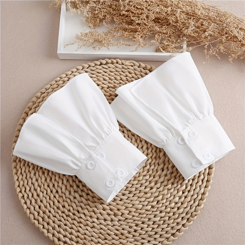 Wrist Wraps - 2 Pezzi Polsini Finti Bianchi Semplici