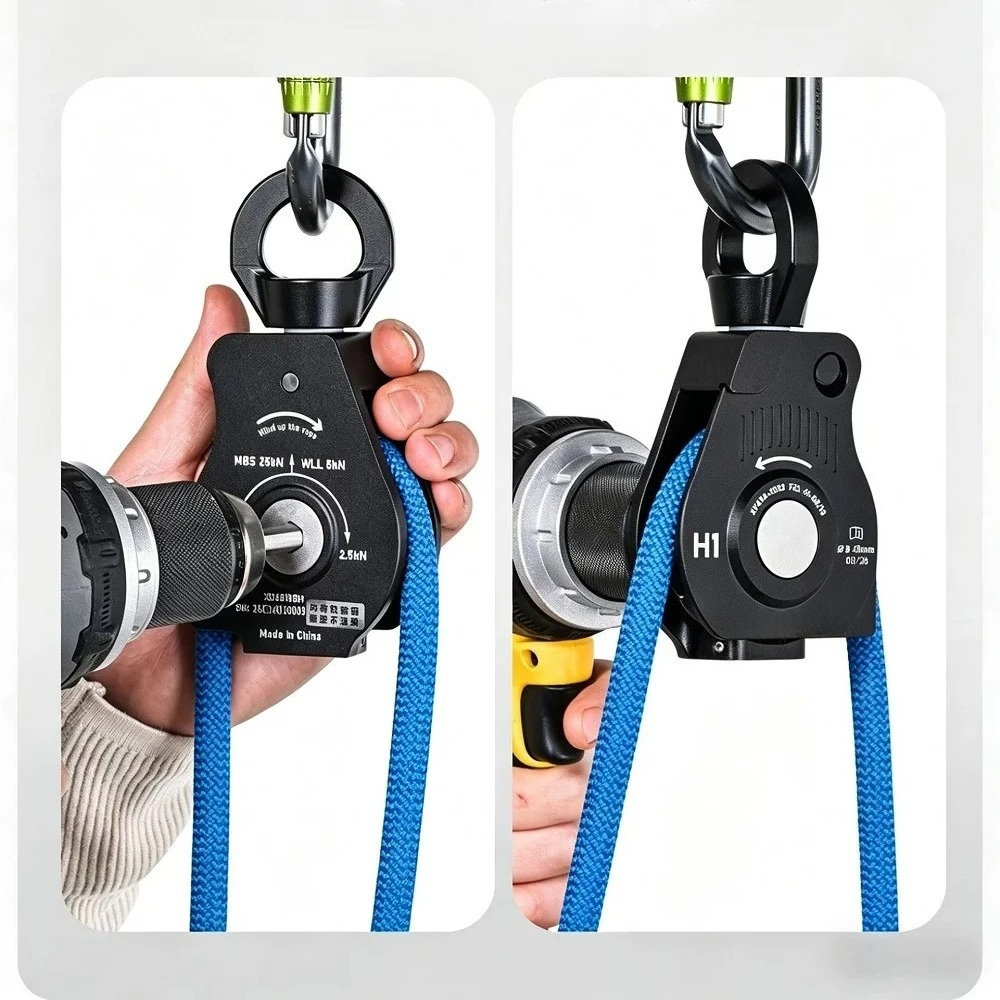 Rope Climb - Avvolgicorda elettrico Xinda con giunto universale,